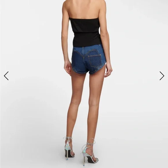 Area Black Strapless Top with Crystal Accents - Picture 9 of 10